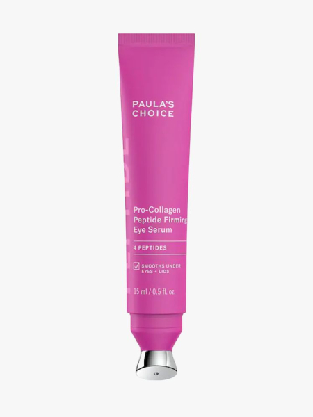 Paula's Choice Pro-Collagen Peptide Firming Eye Gel in branded component on a light gray background
